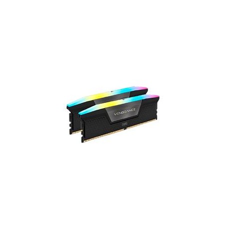 MEMORIA RAM CORSAIR  DDR5 VENGEANCE RGB 48GB (2 X 24GB) 6000MT/S CL36 Â BLACK (CMH48GX5M2E6000C36)