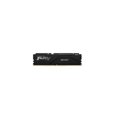 MEMORIA KINGSTON DIMM DDR5 16GB 5200MHZ FURY BEAST BLACK EXPO CL36 288PIN 1.25V C/DISIPADOR DE CALOR P/PC/GAMER/ALTO RENDIMIEN