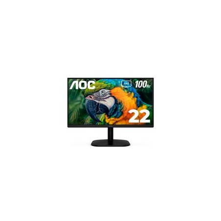 MONITOR LED AOC 22B2HM2 / COLOR NEGRO / PANEL VA 21.5 / HDMI Y VGA / ASPECTO 16:9 / TIEMPO DE RESPUESTA 4MS / VESA 100X100 MM 