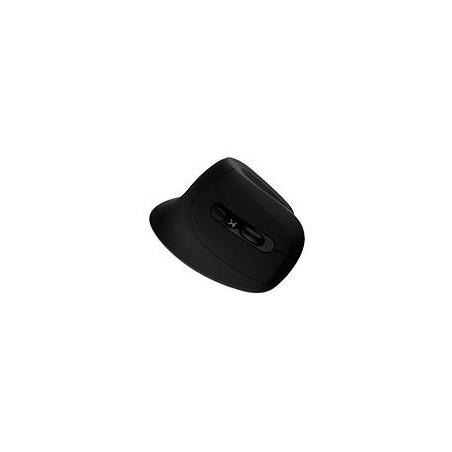 MOUSE VERTICAL INALAMBRICO 800 A 1200 DPI SILENCIOSO CONECTOR USB ERGONOMICO PERFECT CHOICE SNOUSE - NEGRO//SUSTITUYE A MS-134