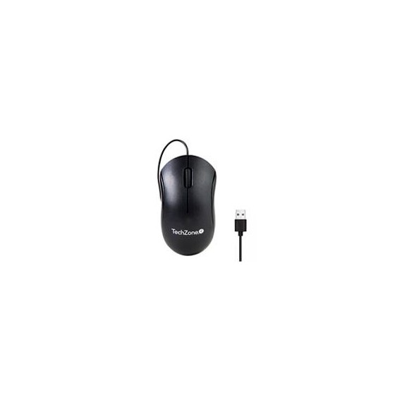 MOUSE ALAMBRICO TECHZONE TZACMOA01 1200 DPI  1.5 MTRS NEGRO