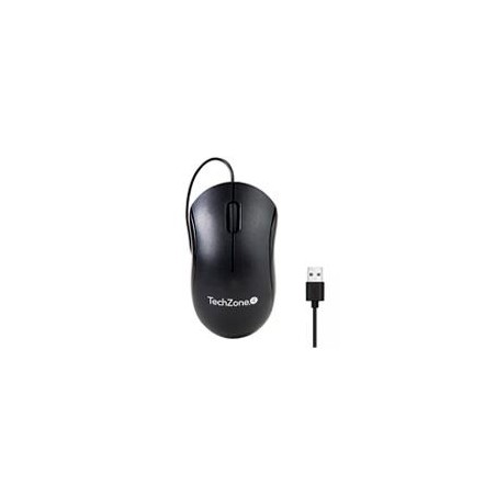 MOUSE ALAMBRICO TECHZONE TZACMOA01 1200 DPI  1.5 MTRS NEGRO