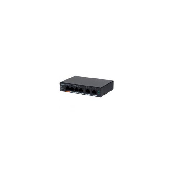 SWITCH/ DAHUA/ CS4006-4GT-60 - SWITCH POE DE 6 PTOS GIGABIT/ 4 PTOS POE 10/100/1000/ 2 PTOS UPLINK 10/100/1000/60 WATTS TOTALE