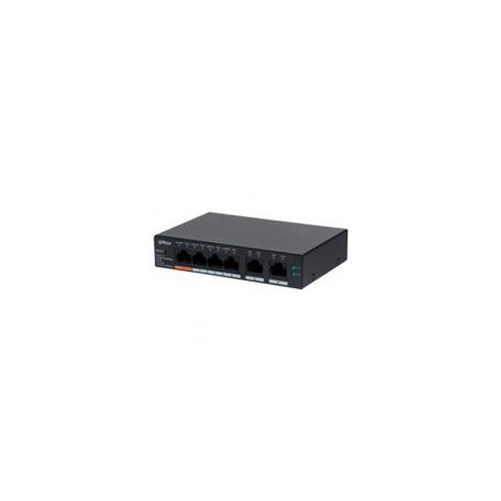 SWITCH/ DAHUA/ CS4006-4GT-60 - SWITCH POE DE 6 PTOS GIGABIT/ 4 PTOS POE 10/100/1000/ 2 PTOS UPLINK 10/100/1000/60 WATTS TOTALE