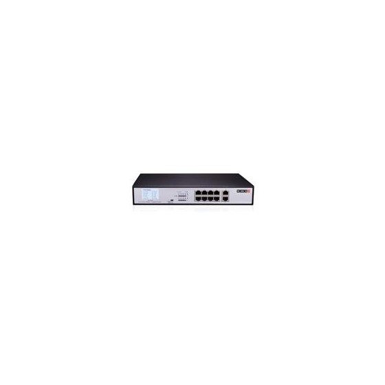 SWITCH POE / PROVISION ISR / POES-08120GC+2GI / 8-PTS 10/100/100 MBPS / 2 PTS ETHERNET 10/100MBPS UPLINK / 120W INTERNAL POWER