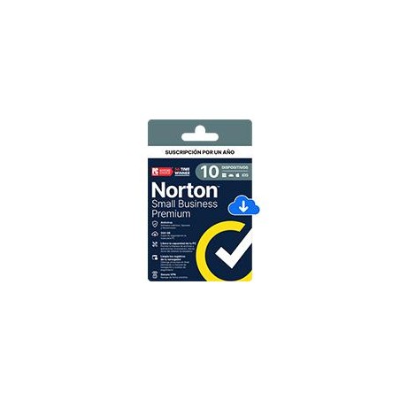 ESD NORTON SMALL BUSINESS PREMIUM / 10 DISPOSITIVOS / 1 AYO - DESCARGA DIGITAL (NO SERVER)
