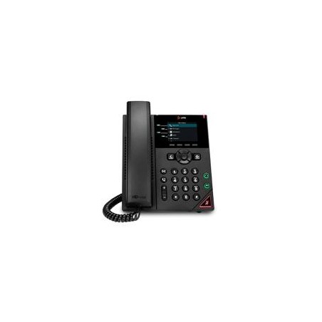 TELEFONO IP HP POLY 89B62AAAC3 VVX 250/ 4 LINEA PANTALLA A COLOR 2.8 PULGADAS POE 2 PUERTOS GIGABIT ALTAVOZ COLOR NEGRO NO INC