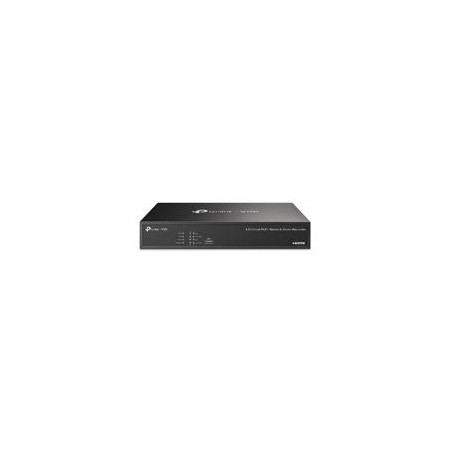 NVR TP-LINK VIGI VIGI NVR1004H 4 CANALES SALIDA VIDEO 4K POE ONVIF PLUG AND PLAY GRABACION 24/7 AUDIO BIDIRECCIONAL DETECCION 