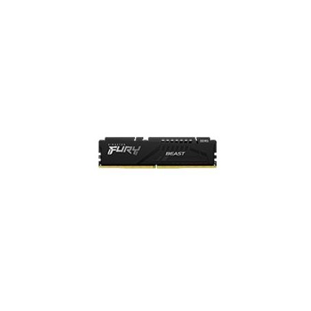 MEMORIA RAM KINGSTON DIMM DDR5 32GB 5600MT/S FURY BEAST BLACK XMP CL40 288PIN 1.25V C/DISIPADOR DE CALOR P/PC/GAMER/ALTO RENDI