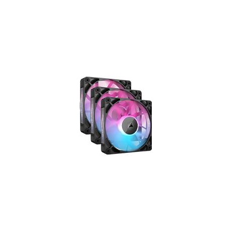 VENTILADOR CORSAIR ICUE LINK RX120 PWM /120MM/NEGRO/GAMER/KIT INICIO TRIPLE/RGB