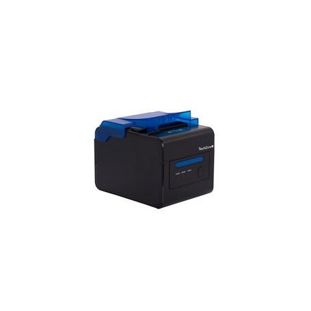 MINIPRINTER TECHZONE TZBE302E, TERMICA, 80 MM, VEL 300 MM/S, 203 DPI, USB, SERIAL, RJ45, RJ11, CORTADOR AUTOMATICO, 1 AYO DE