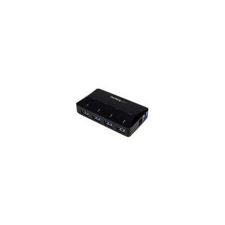 CONCENTRADOR USB 3.0 DE 4 PUERTOS - HUB CON PUERTOS DE CARGA Y SINCRONIZACION - 1 PUERTO DE 2.4A - STARTECH.COM MOD. ST53004U1