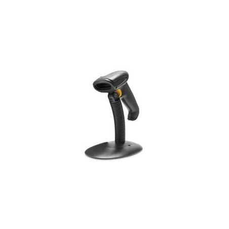 LECTOR DE CODIGOS DE BARRA GHIA GSLB1 / 1D / LASER / USB / CON BASE / NEGRO