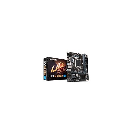 MB GIGABYTE H610M K INTEL S-1700 14VA GEN/2XDDR4 3200MHZ/PCIE 4.0 X 16/HDMI/2XUSB 3.2/M.2/MICRO ATX/GAMA BASICA