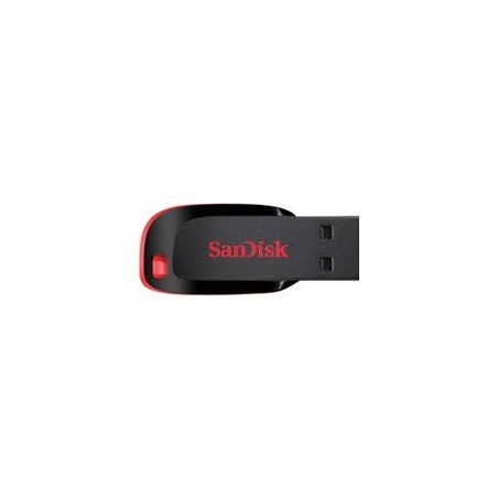 MEMORIA SANDISK 16GB USB 2.0 CRUZER BLADE Z50 NEGRO C/ROJO SDCZ50-016G-B35