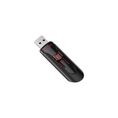 MEMORIA SANDISK 32GB USB 3.0 CRUZER GLIDE Z600 NEGRO C/ROJO SDCZ600-032G-G35