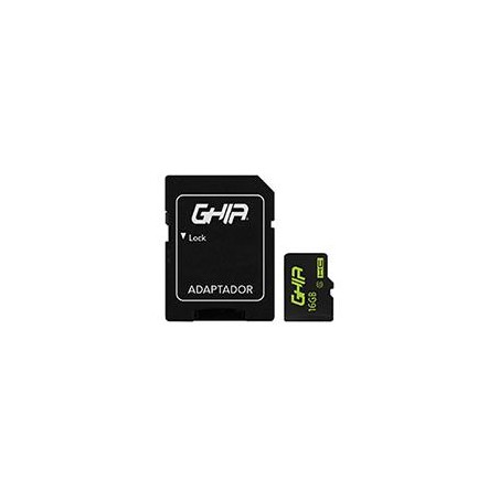 MEMORIA GHIA 16GB TIPO MICRO SD CLASE 6 CON ADAPTADOR