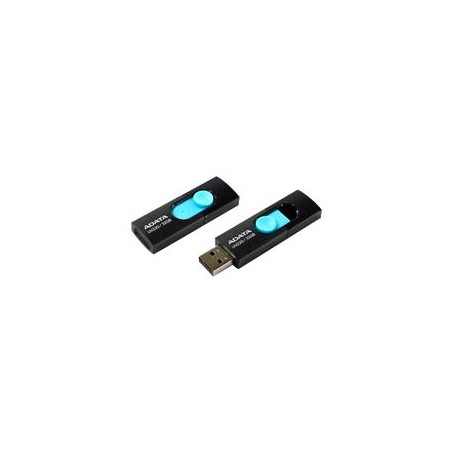 MEMORIA ADATA 32GB USB 2.0 UV220 RETRACTIL NEGRO-AZUL (AUV220-32G-RBKBL)