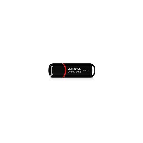 MEMORIA ADATA 64GB USB 3.2 UV150 NEGRO (AUV150-64G-RBK)