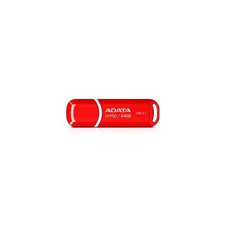 MEMORIA ADATA 64GB USB 3.2 UV150 ROJO (AUV150-64G-RRD)