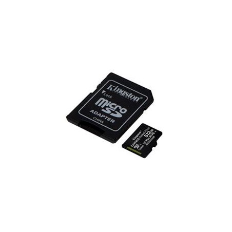 MEMORIA FLASH MICRO SD KINGSTON SDXC CANVAS SELECT PLUS 512GB 100R UHS-I U3 V30 C/ADAPTADOR (SDCS2/512GB)