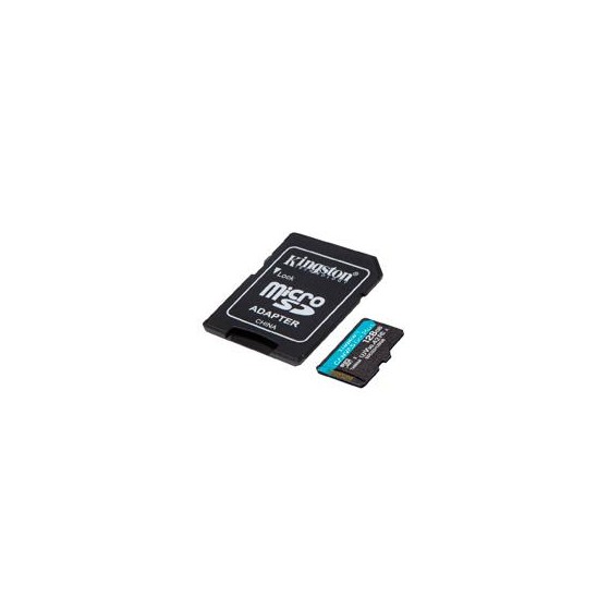 MEMORIA FLASH MICRO SD KINGSTON SDXC CANVAS GO PLUS 128GB 170R UHS-I U3 V30 C/ADAPTADOR (SDCG3/128GB)