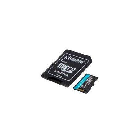 MEMORIA KINGSTON MICRO SDXC CANVAS GO! PLUS 256GB UHS-I U3 V30 A2 CLASE 10 C/ADAPTADOR (SDCG3/256GB)