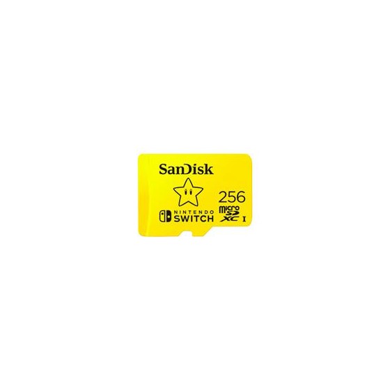 MEMORIA SANDISK MICRO SDXC 256GB NINTENDO SWITCH 100MB/S 4K U3 V30 SDSQXAO-256G-GNCZN