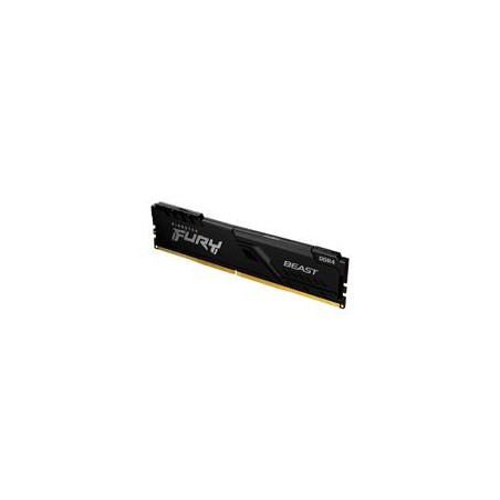 MEMORIA RAM KINGSTON DIMM DDR4 8GB 3200MT/S FURY BEAST BLACK CL16 288PIN 1.35V C/DISIPADOR DE CALOR P/PC/GAMER/ALTO RENDIMIENT