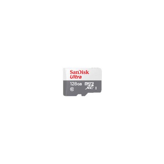 MEMORIA SANDISK MICRO SDXC 128GB ULTRA 100MB/S CLASE 10 C/ADAPTADOR SDSQUNR-128G-GN3MA