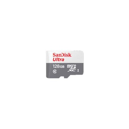 MEMORIA SANDISK MICRO SDXC 128GB ULTRA 100MB/S CLASE 10 C/ADAPTADOR SDSQUNR-128G-GN3MA