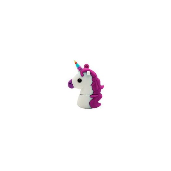 MEMORIA BROBOTIX USB V2.0 32GB, UNICORNIO MORADO