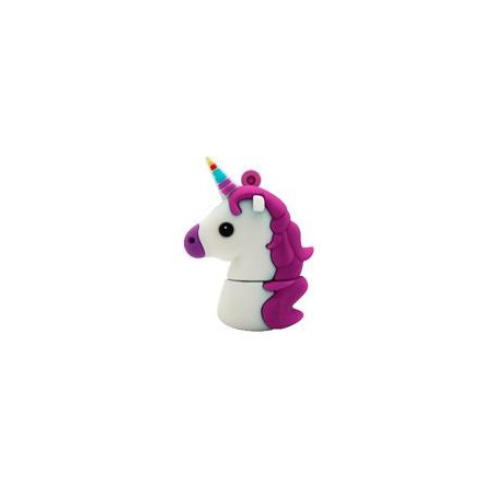 MEMORIA BROBOTIX USB V2.0 32GB, UNICORNIO MORADO