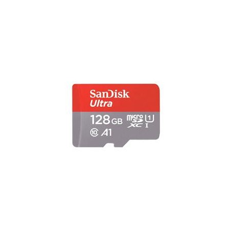 MEMORIA SANDISK MICRO SDXC 128GB ULTRA 140MB/S CLASE 10 C/ADAPTADOR SDSQUAB-128G-GN6MA