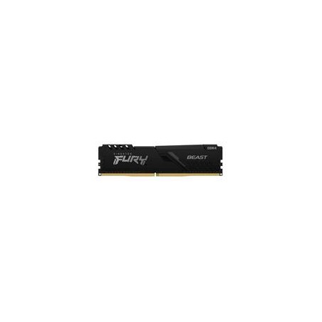 MEMORIA KINGSTON DIMM DDR4 16GB 3200MHZ FURY BEAST BLACK XMP CL16 288PIN 1.35V C/DISIPADOR DE CALOR P/PC/GAMER/ALTO RENDIMIENT