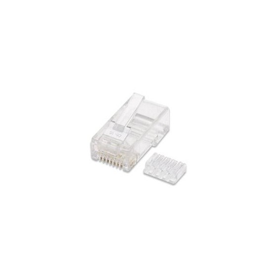 PLUG RJ45,INTELLINET,503006, CAT 6 UTP SOLIDO 100 PZAS