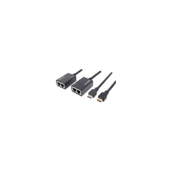 EXTENSOR VIDEO,MANHATTAN,207386, HDMI, 30M VIA CAT 5/6