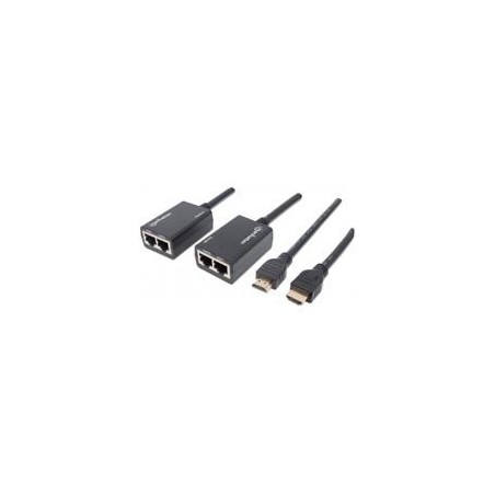 EXTENSOR VIDEO,MANHATTAN,207386, HDMI, 30M VIA CAT 5/6