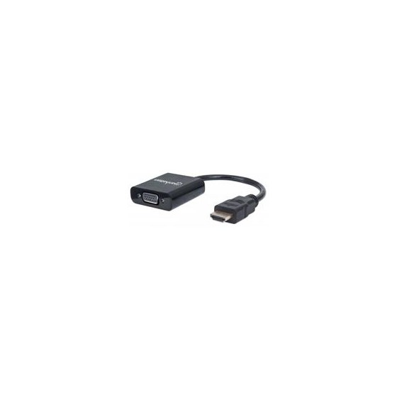 CONVERTIDOR,MANHATTAN,151436,VIDEO HDMI A SVGA, BL