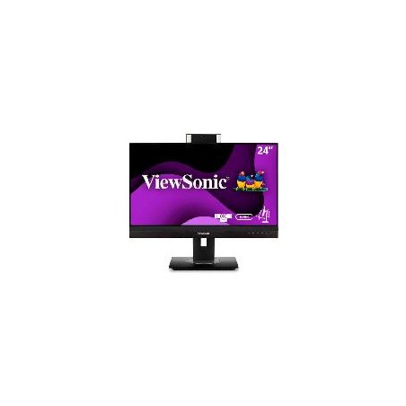 MONITOR VIEWSONIC VG2456V, 1920 X 1080, FULL HD, CAMARA WEB INTEGRADA, 75HZ, 5 MS, HDMI, DISPLAY PORT, USB C, 3 AYOS DE GARA