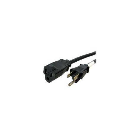 CABLE DE 6M DE EXTENSION DE ALIMENTACION - NEMA 5-15R A NEMA 5-15P - 13A 125V, 16AWG - CABLE DE EXTENSION DE CORRIENTE PARA CO