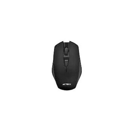 MOUSE ACTECK LUX MI480 / INALAMBRICO / RECEPTOR USB / OPTICO / 1600 DPI AJUSTABLE / NEGRO / AC-924023