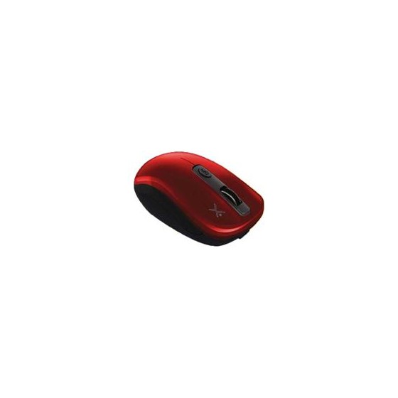 MOUSE INALAMBRICO 800 A 1600 DPI RECARGABLE SIMETRICO CONECTOR USB PERFECT CHOICE ECO MOUSE - ROJO