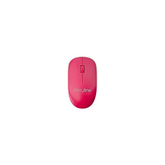 MOUSE INALAMBRICO 1000 DPI DONGLE USB SIMETRICO EASY LINE BY PERFECT CHOICE VIVA - MAGENTA