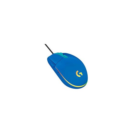 MOUSE GAMING LOGITECH G203 LIGHTSYNC BLUE OPTICO ALAMBRICO USB ILUMINACION RGB AJUSTABLE 6 BOTONES