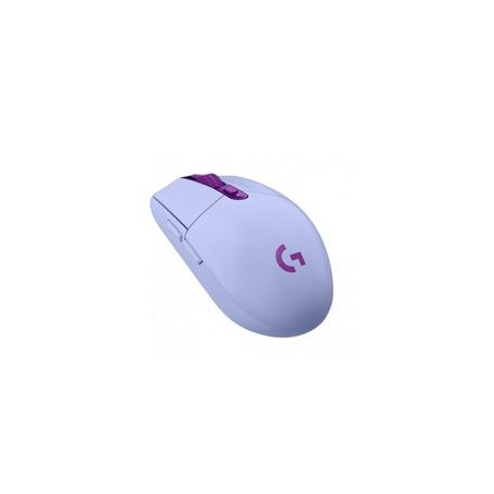 MOUSE GAMING LOGITECH G305 LIGHTSPEED LILAC OPTICO INALAMBRICO USB 1MS CON SENSOR HERO 12000DPI 6 BOTONES