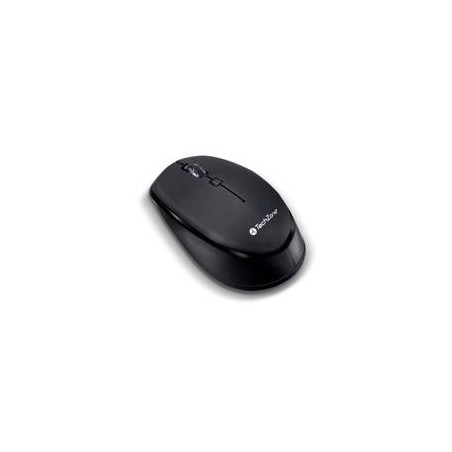 MOUSE TECHZONE TZ19MOU01-INA OPTICO INALAMBRICO 1000 DPIS ERGONOMICO NEGRO