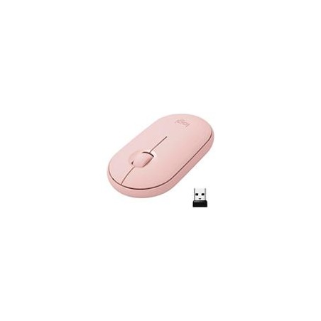 MOUSE LOGITECH M350 ROSE INALYMBRICO RECEPTOR USB Y BLUETOOTH PC/MAC/CHROME/LINUX/ANDROID/IPADOS