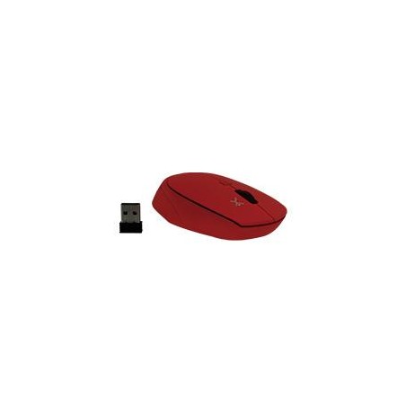 MOUSE INALAMBRICO 1600 DPI SIMETRICO CONECTOR USB PERFECT CHOICE ROOT - ROJO