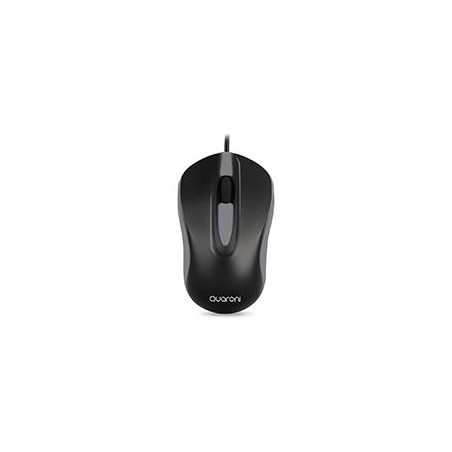 MOUSE OPTICO QUARONI ALAMBRICO COLOR GRIS 1200 DPI